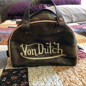 Small camouflage Von Dutch tote